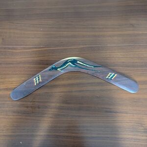 Authentic Bunabiri Australian Boomerang Tribal Ethnic Hand Painted